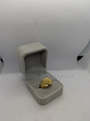Glossy Plain Signet Rings
