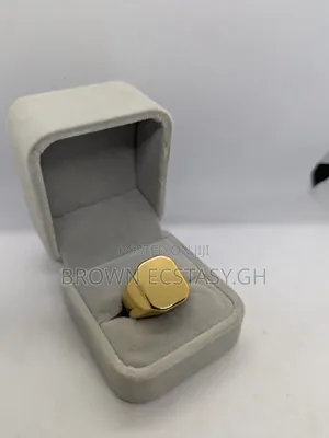 Glossy Plain Signet Rings