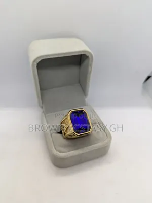 Blue Stone Masonic Ring