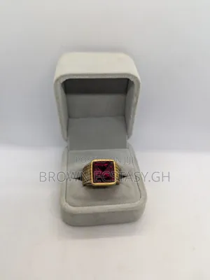 Red Stone Gold Plated Rings (Swipe for More Designs)