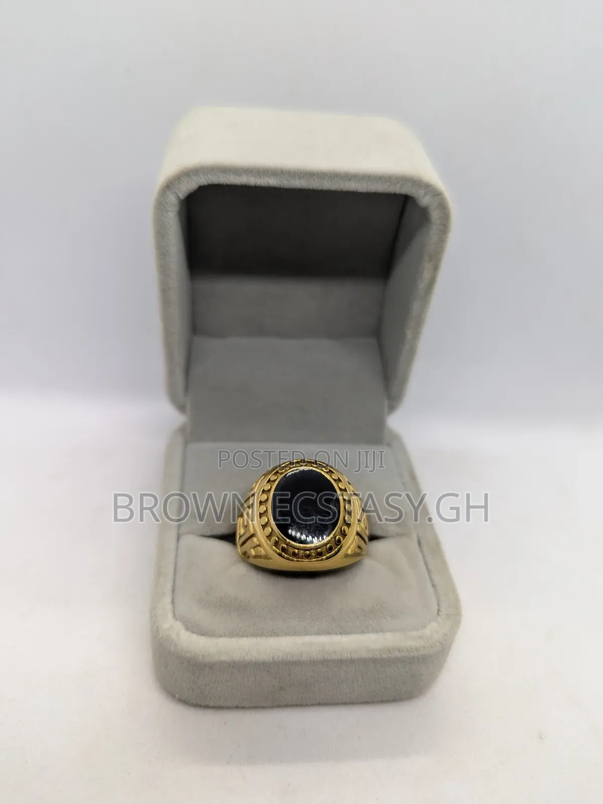 Round Black Stone Rings(Swipe for More Designs)