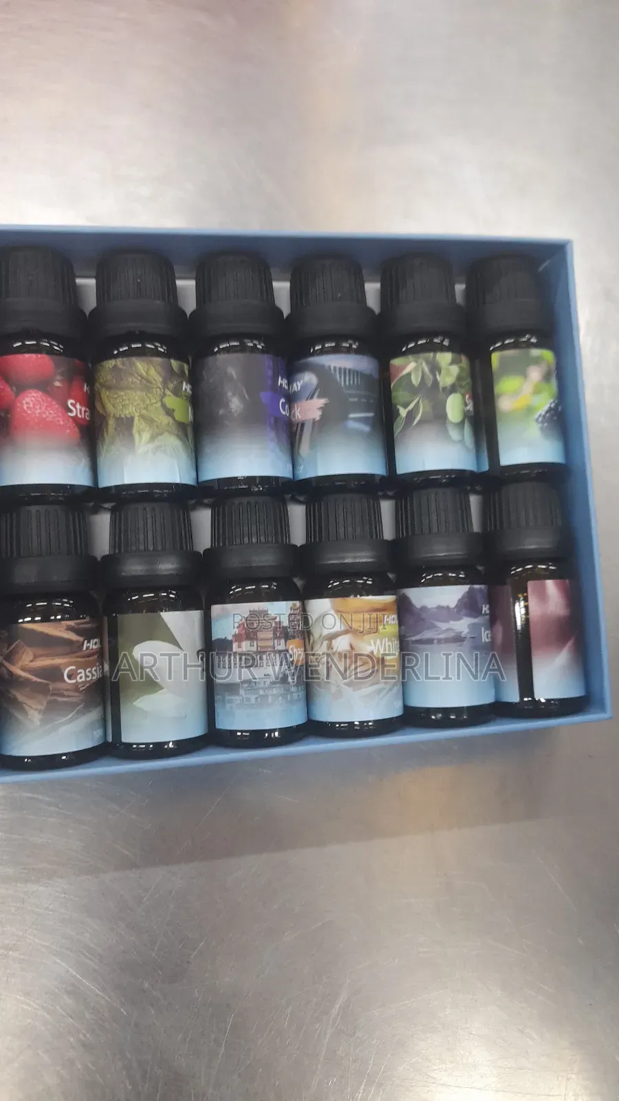 Essential Oil 12 Pieces in a Pack.10mls Each in a Bottle.