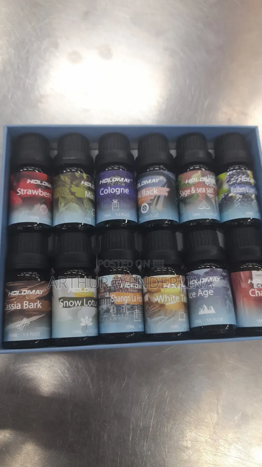 Essential Oil 12 Pieces in a Pack.10mls Each in a Bottle.