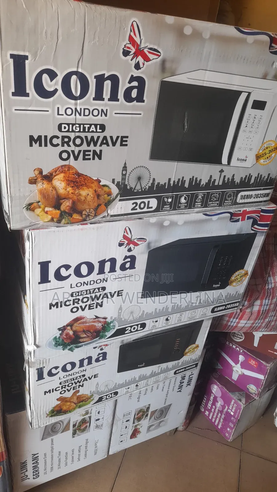Icona Microwave Oven Digital 20l - Ildmo-2035xb