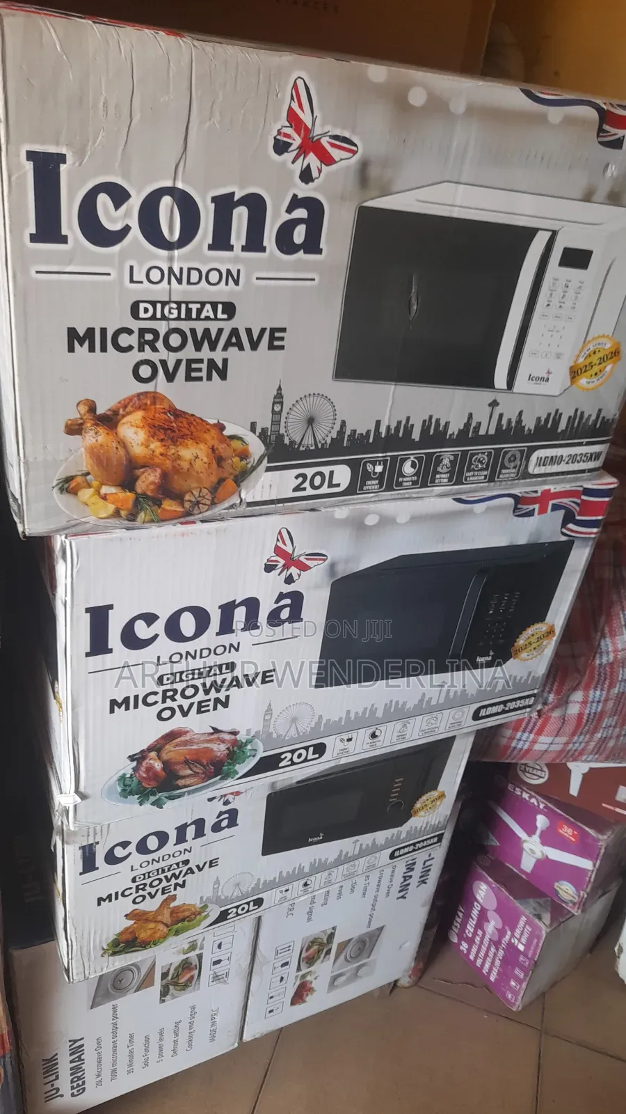 Icona Microwave Oven Digital 20l - Ildmo-2035xb