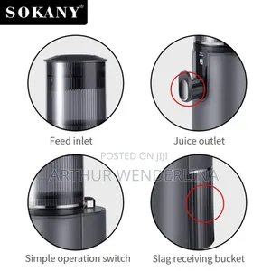 Sokany Sk-01002 Juicer With 350w Motor and 88mm Wide Feeding Inlet