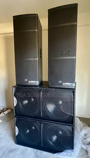 Speaker Set [Ev Live X Top And Martin Audio S218 Down]