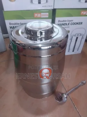 3l Stainless Steel Double Layer Handle Storage Insulator