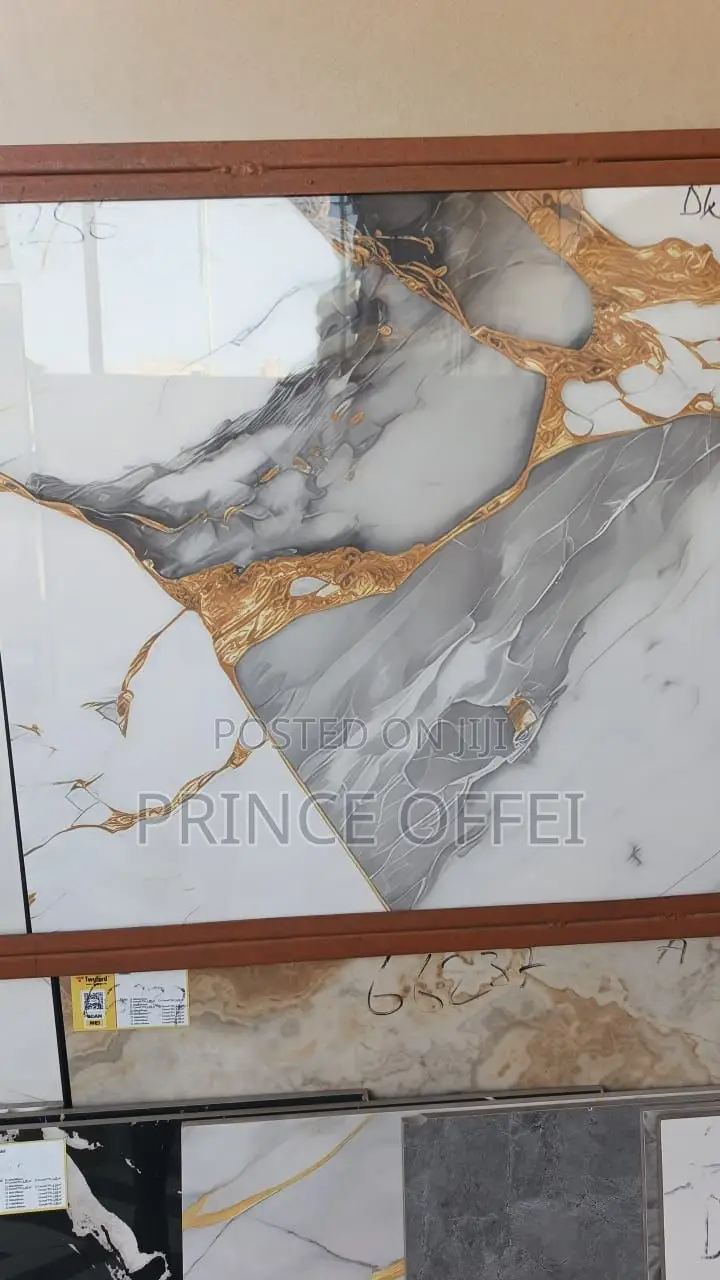 Made in Ghana *Twyford Polished Surface Tiles. 60/60cm, 4pcs in a Box