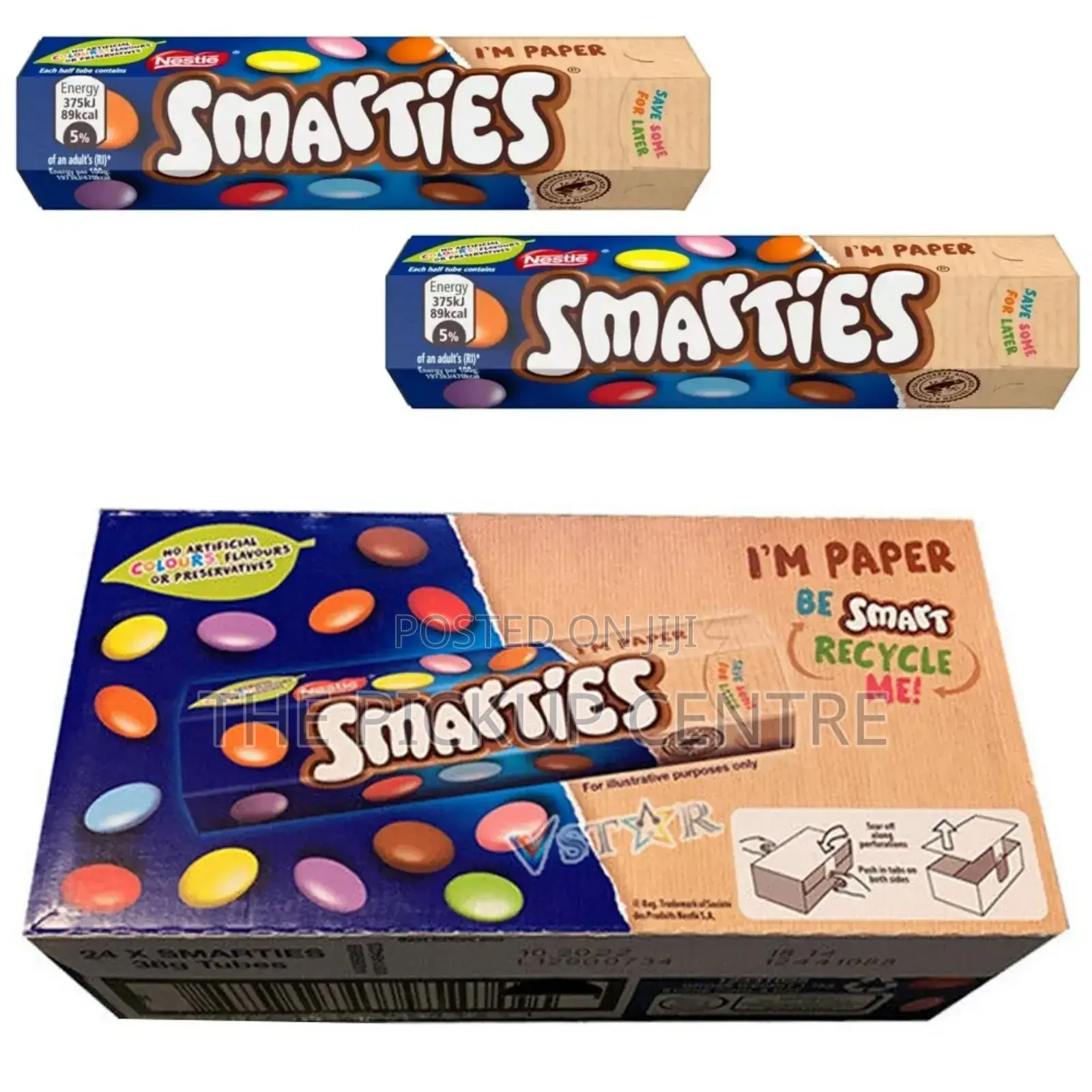 Smarties Milk Chocolate Tube 24pcs 38g