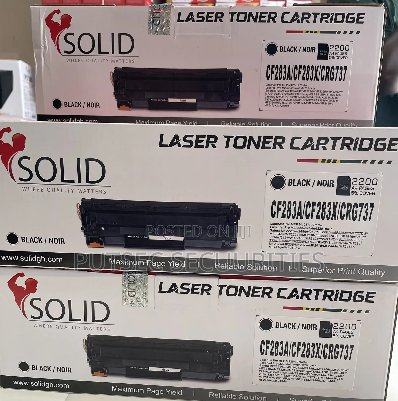 83a Laser Black Toner Cartridge (Cf283a/Cf283x/Crg737 Toner)