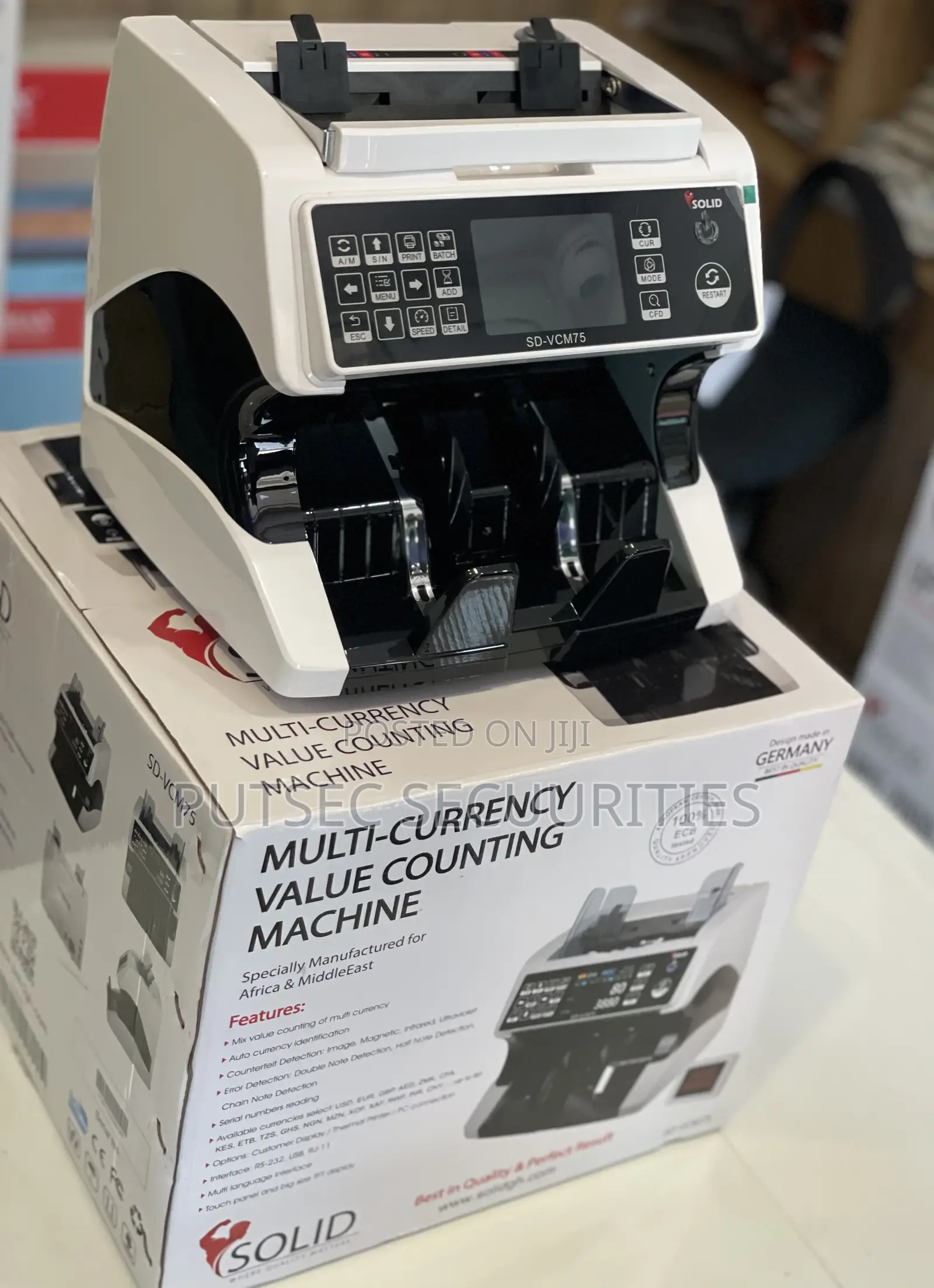 Multi Currency Money Counting Machine With Value Counting