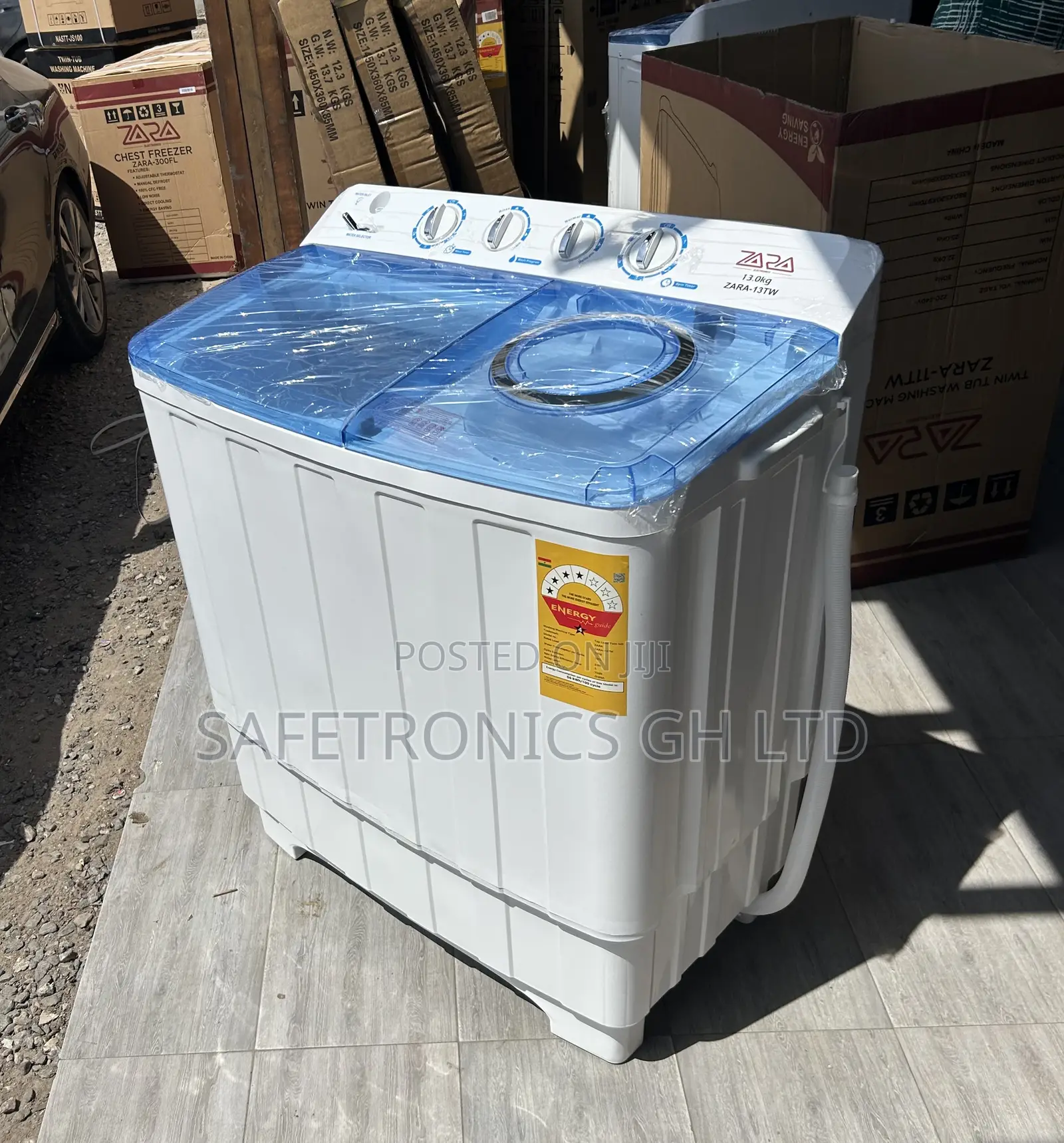 Zara White Deep Spin Semiautomatic Top Load 13kg Washer