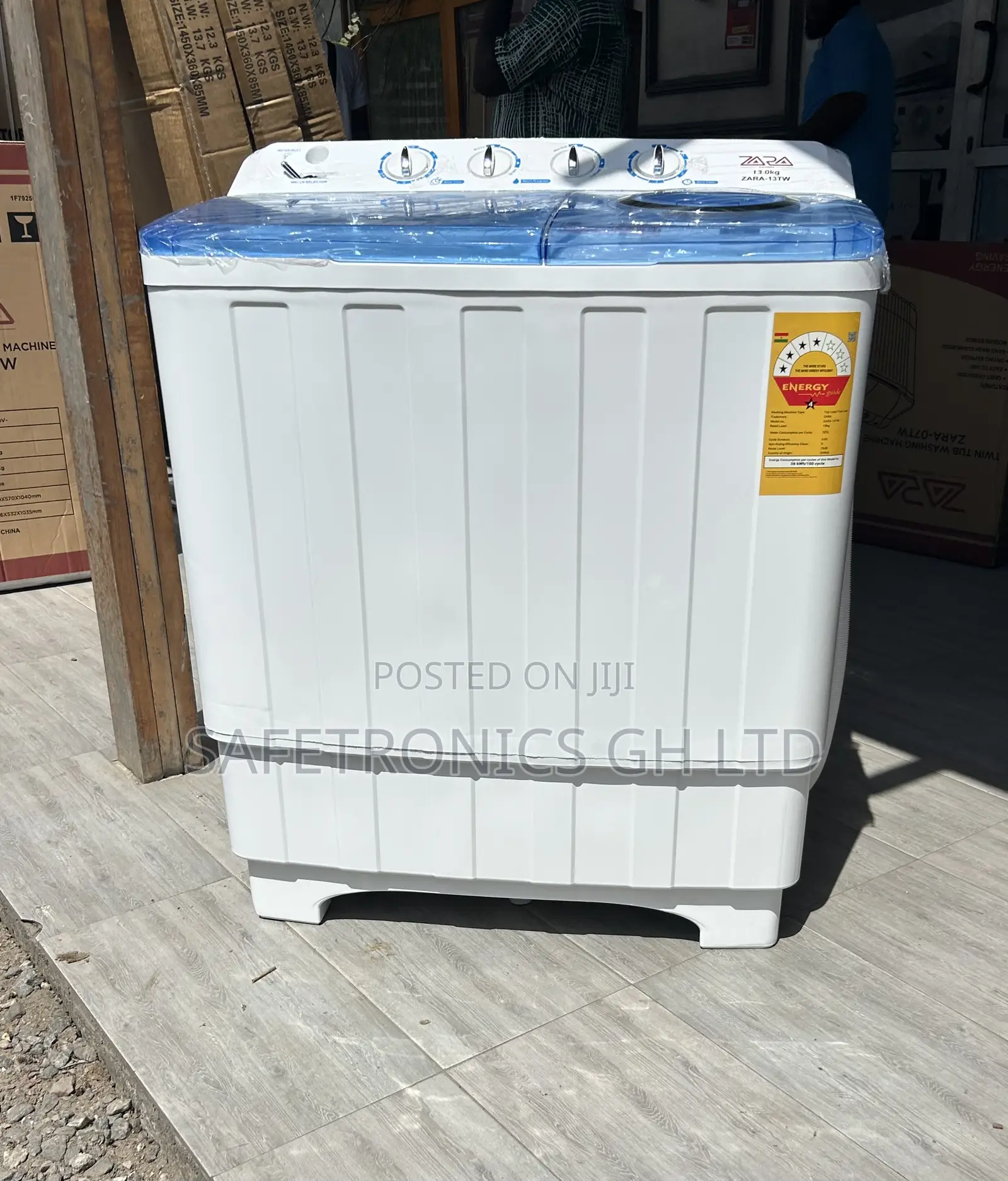 Neatly Sealed Fast 13kg Twintub Zara Semiautomatic Topload Washer