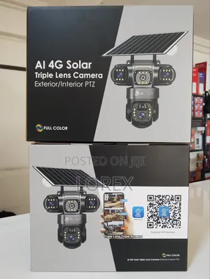 Solar 4g Camera 3 Lens Eseecloud App 2way Audio Ai Human Detector