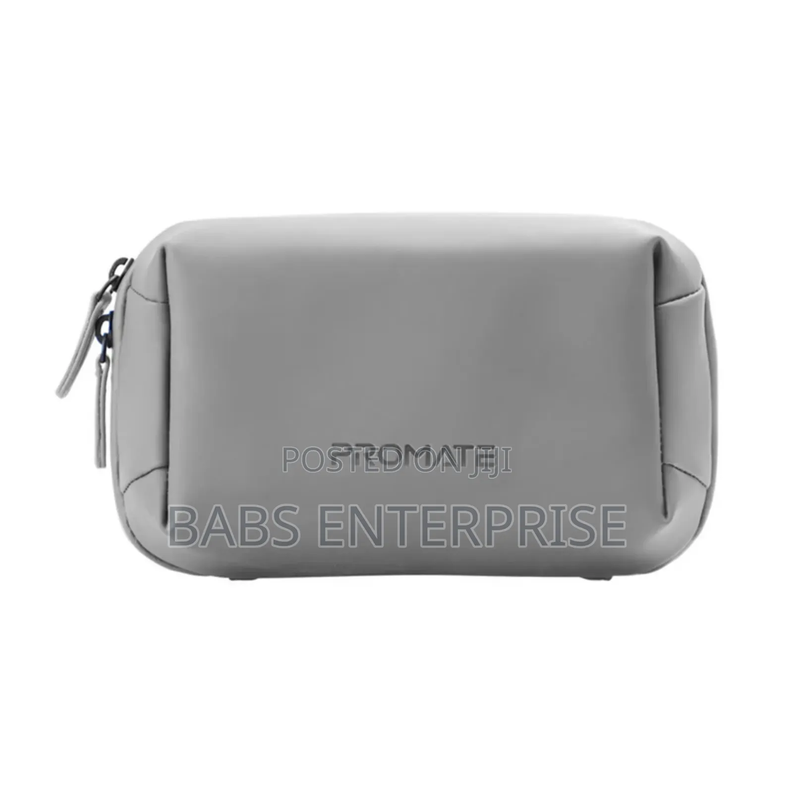 Promate Velvena Compact Tech Essential Organizer Pouch Bag Grey