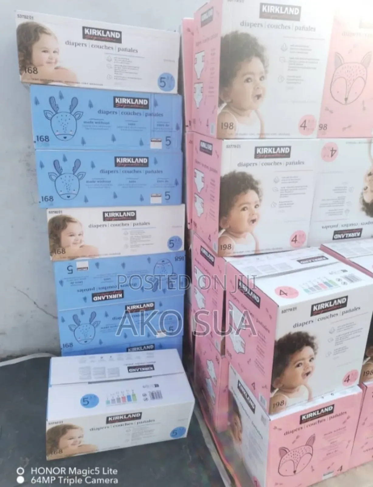 Kirkland Diapers Size 1,2,4 and 5