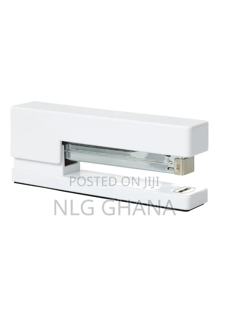 Modern White Desk Stapler - Heavy-Duty Metal Office Stapler. Ghx6271