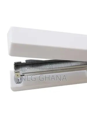 Modern White Desk Stapler - Heavy-Duty Metal Office Stapler. Ghx6271