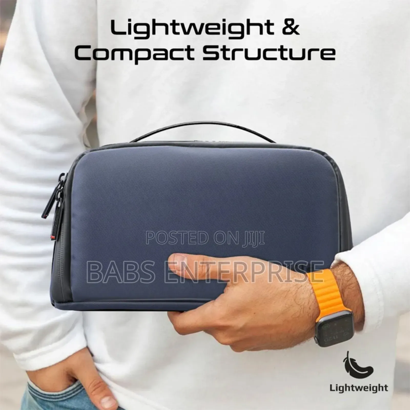 Promate Velura Large Capacity Tech Accessory Pouch Blue
