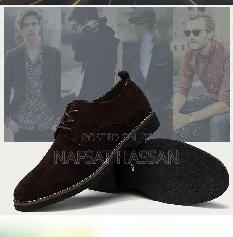 Reversible Leather Suede Oxford Shoes