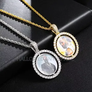 Circle Rotating Sublimation Nacklace With and Without Customization
