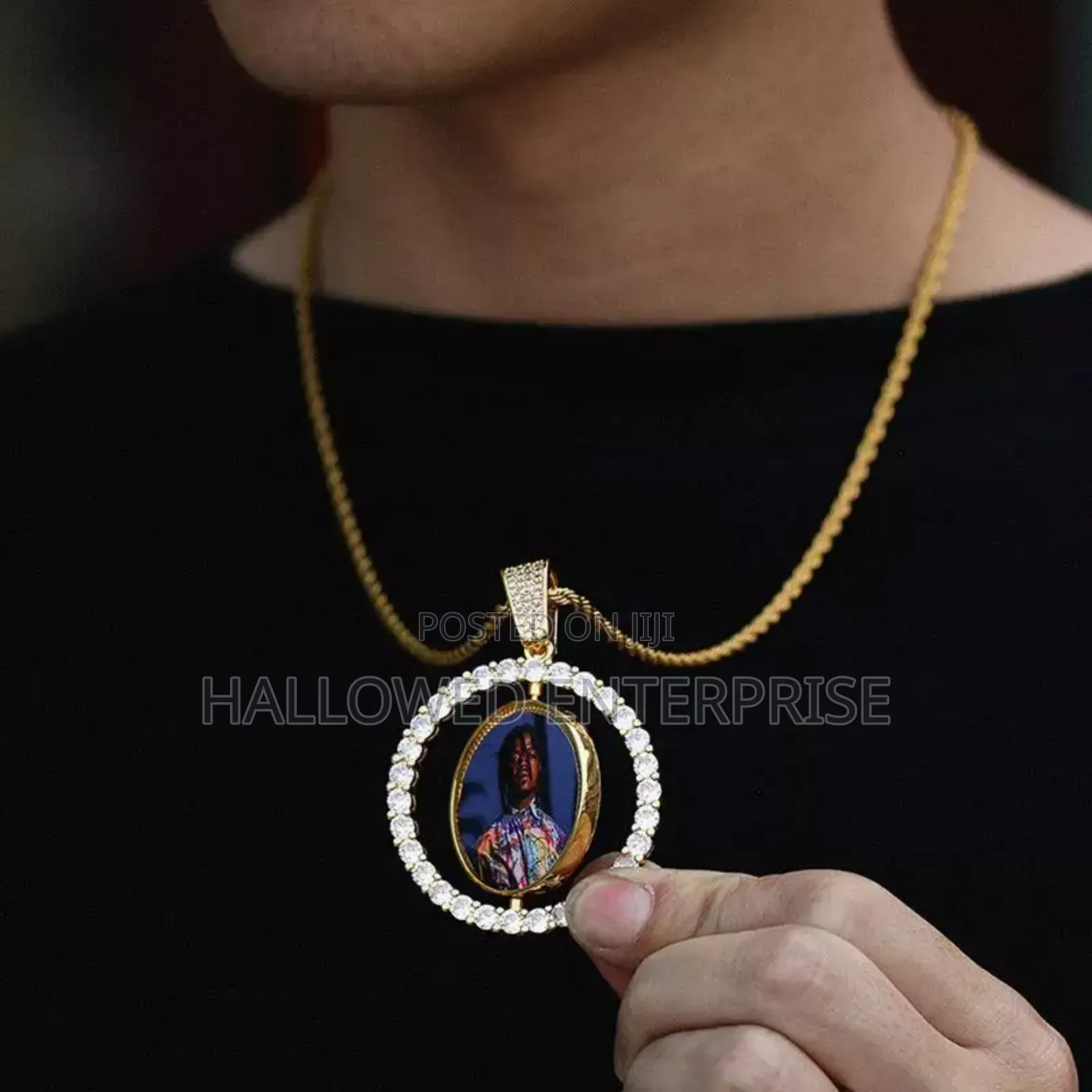 Circle Rotating Sublimation Nacklace With and Without Customization