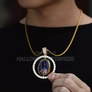 Circle Rotating Sublimation Nacklace With and Without Customization
