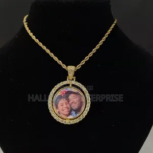 Circle Rotating Sublimation Nacklace With and Without Customization