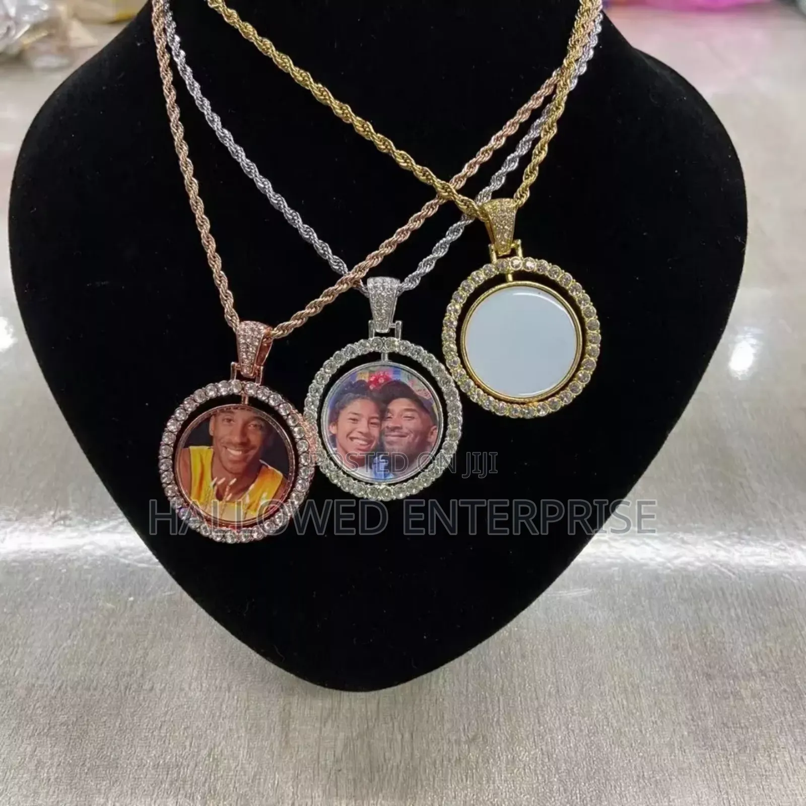 Circle Rotating Sublimation Nacklace With and Without Customization
