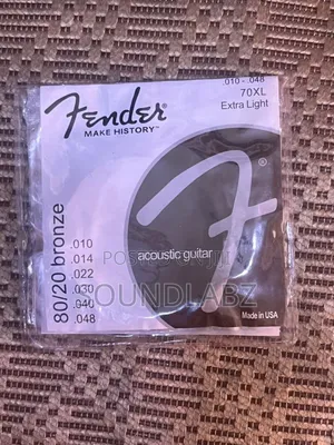 Fender 70xl 80/20 Bronze Extra Light Acoustic Guitar Strings