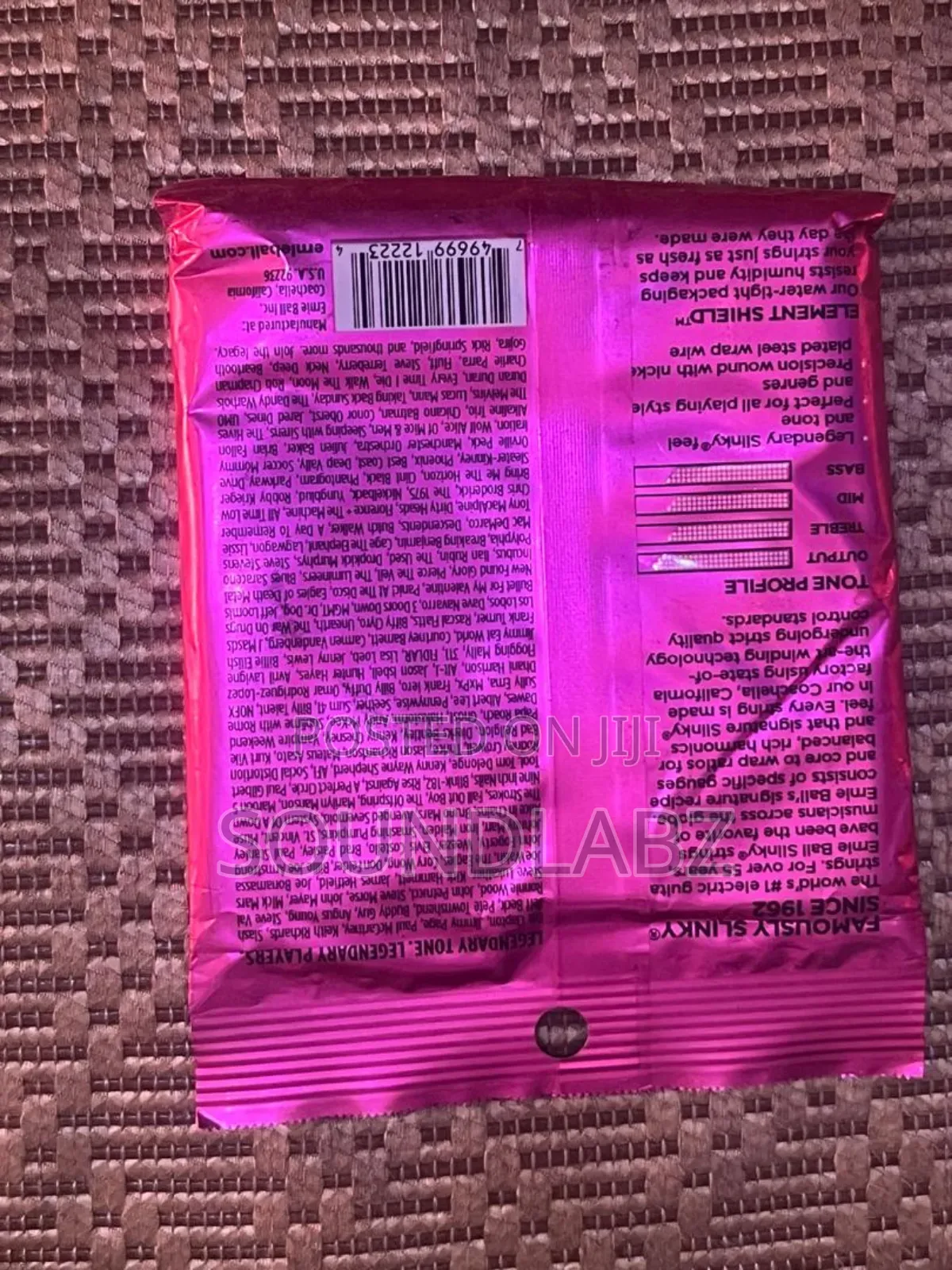 Ernie Ball Super Slinky Custom Gauge Electric Guitar Strings.
