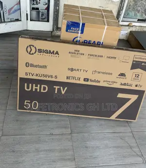 Frameless Clear Led Sigma 50 Inch Smart Uhd Digital Satellite Tv