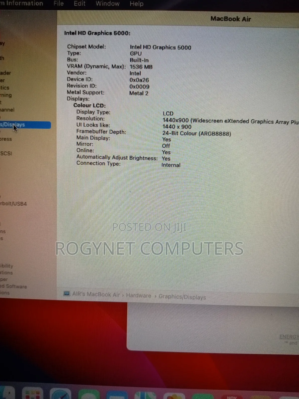 Laptop Apple MacBook Air 2014 8GB Intel Core i5 SSD 256GB