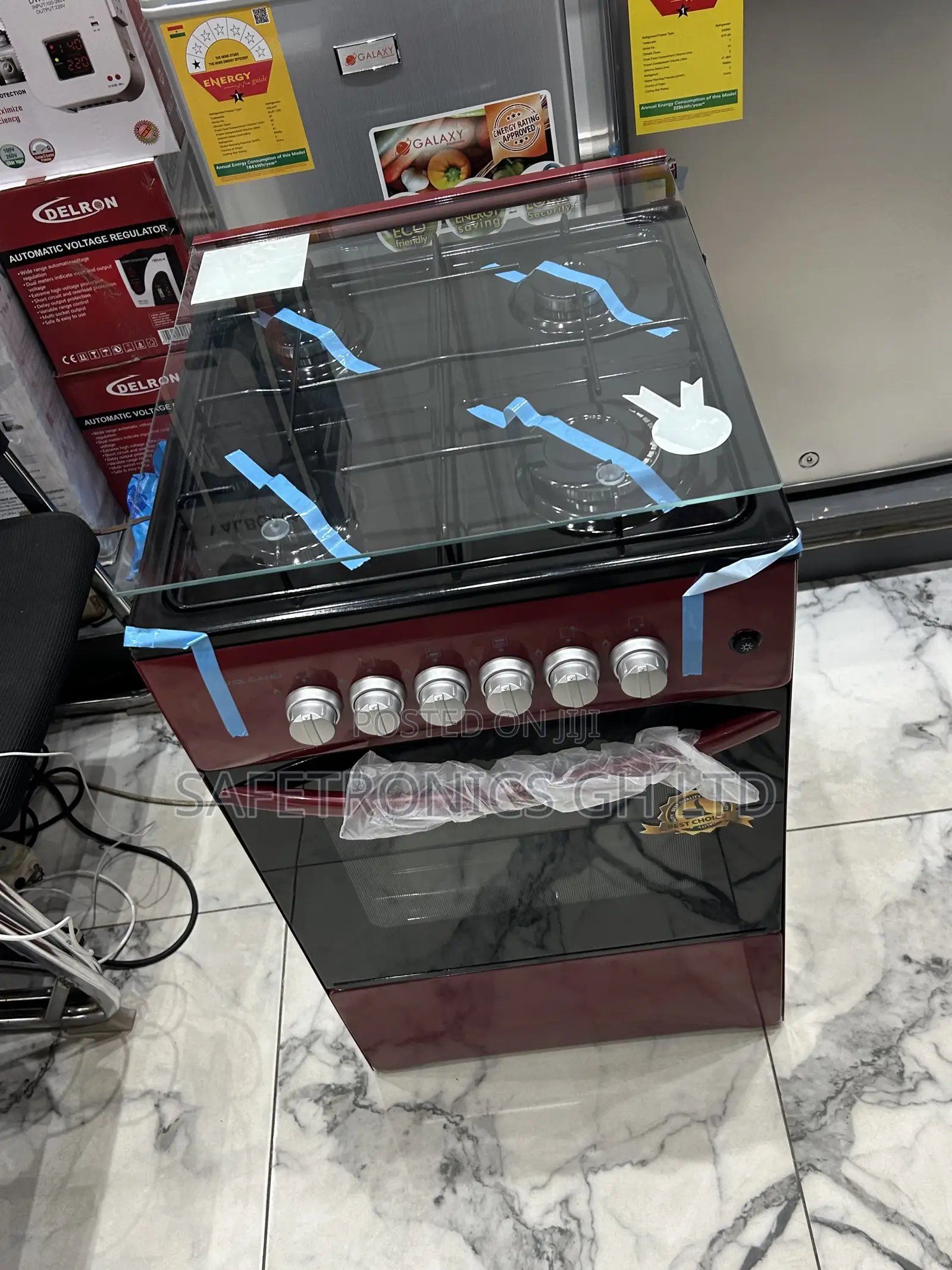 Newly Bulky Red 50x50 4 Gas Oven Volcano Cooker