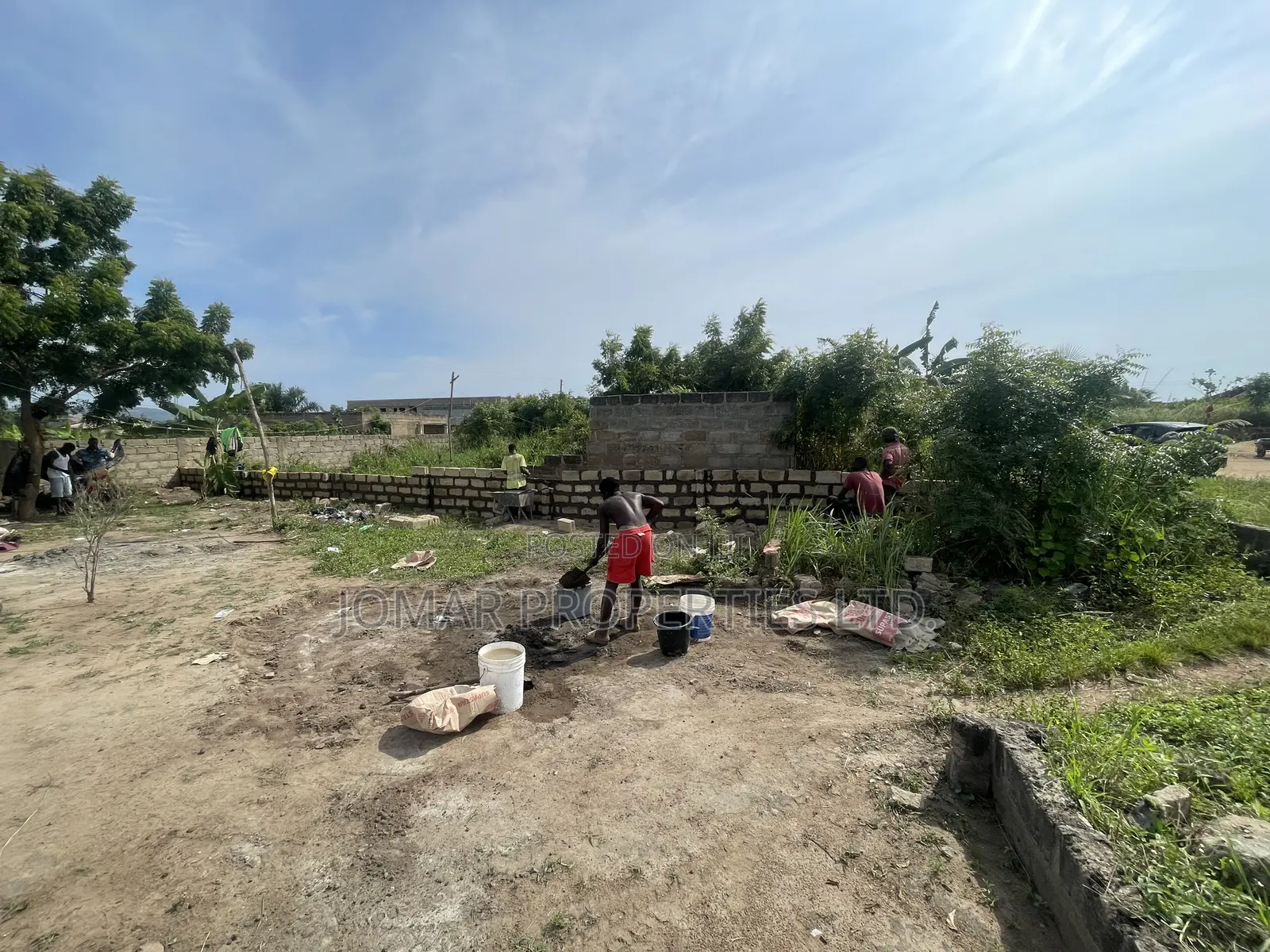 Fenced Land For Sale At Ashalaja
