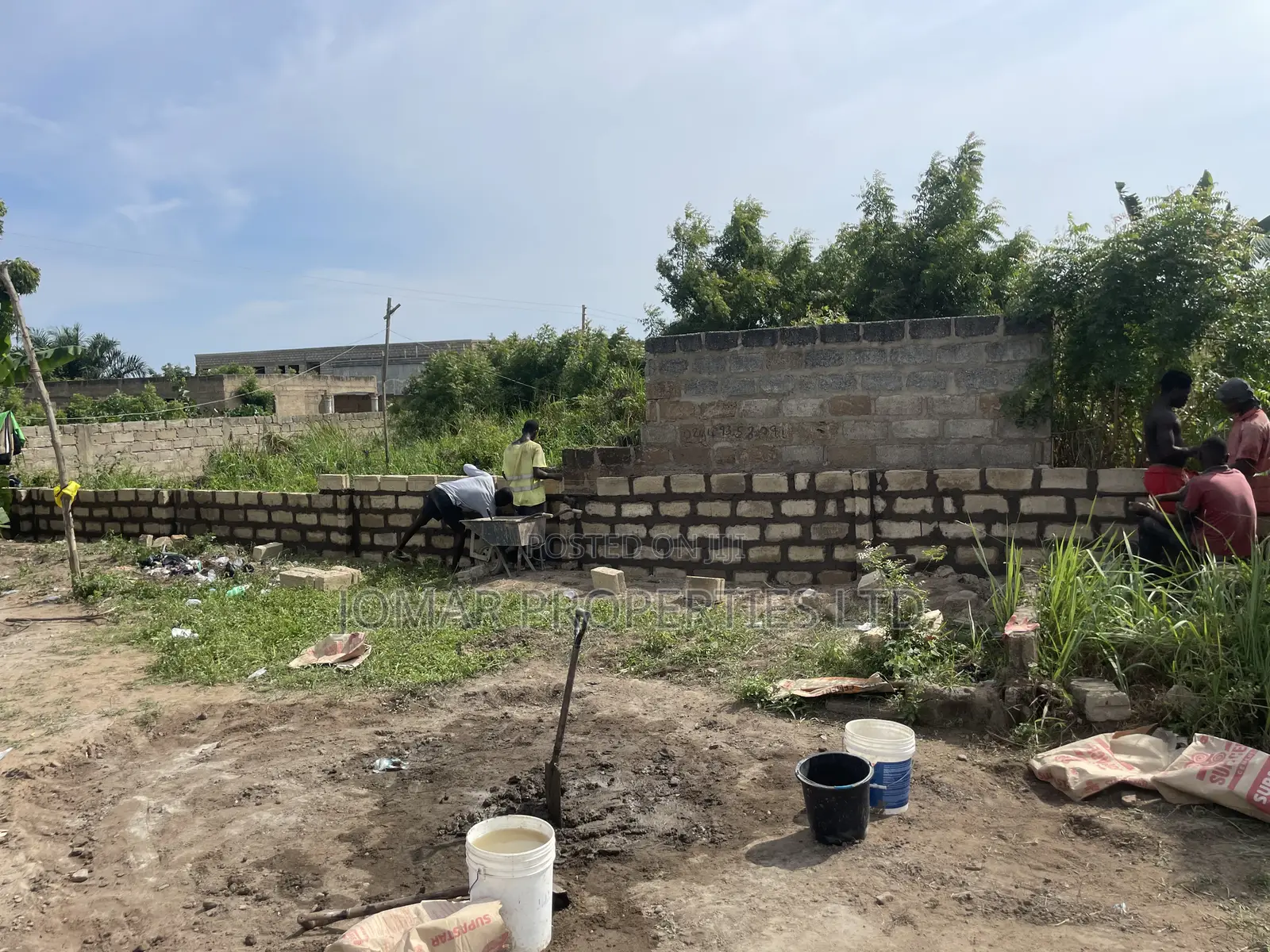Fenced Land For Sale At Ashalaja
