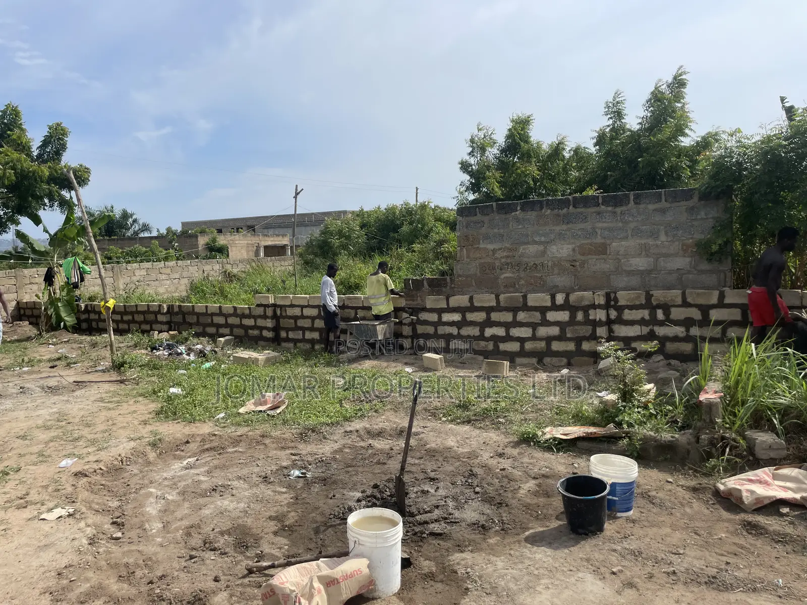 Fenced Land For Sale At Ashalaja