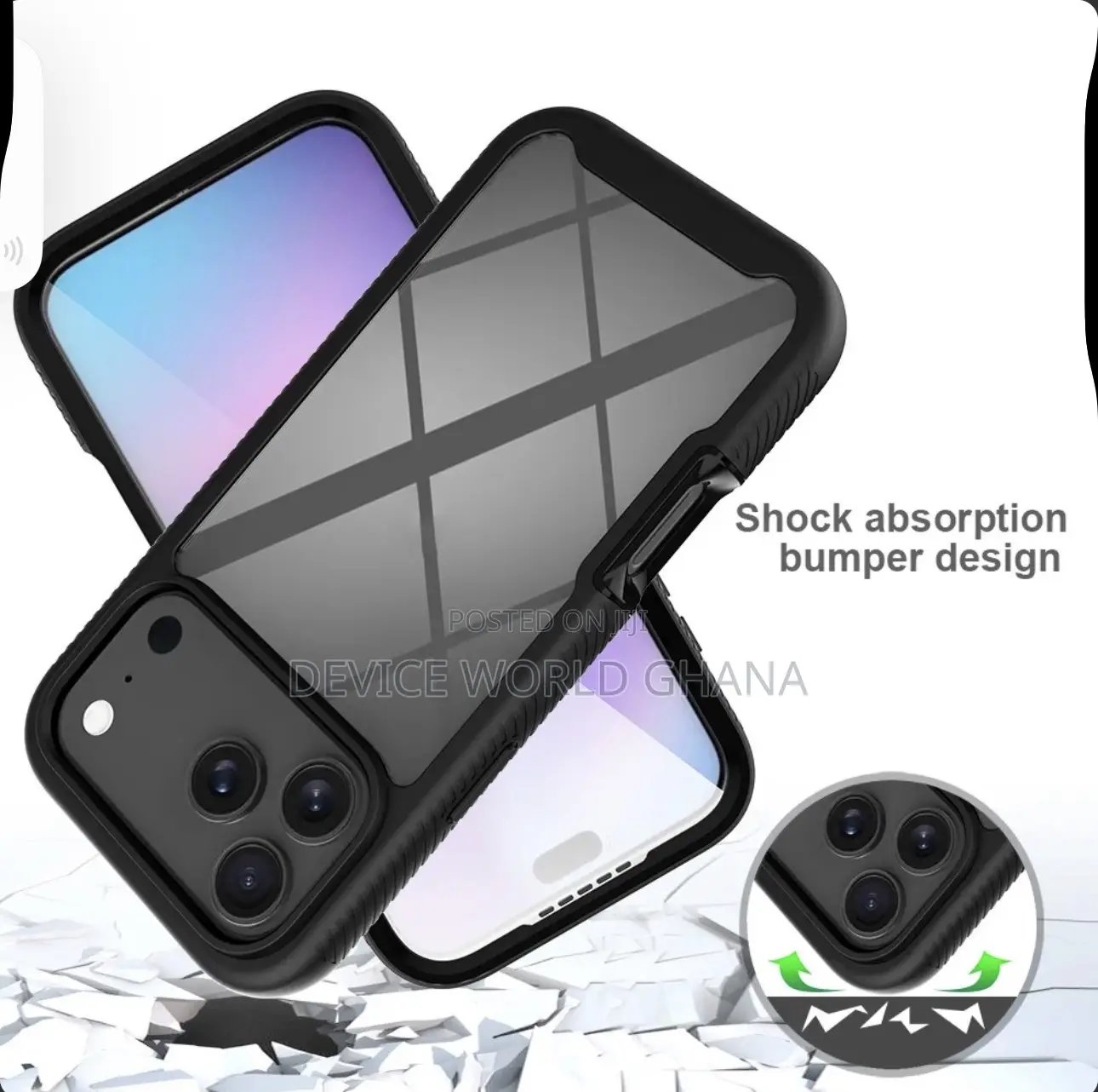 Trans. 360 Case for iPhone 17promax 16pmax 15pmax 14pm 16