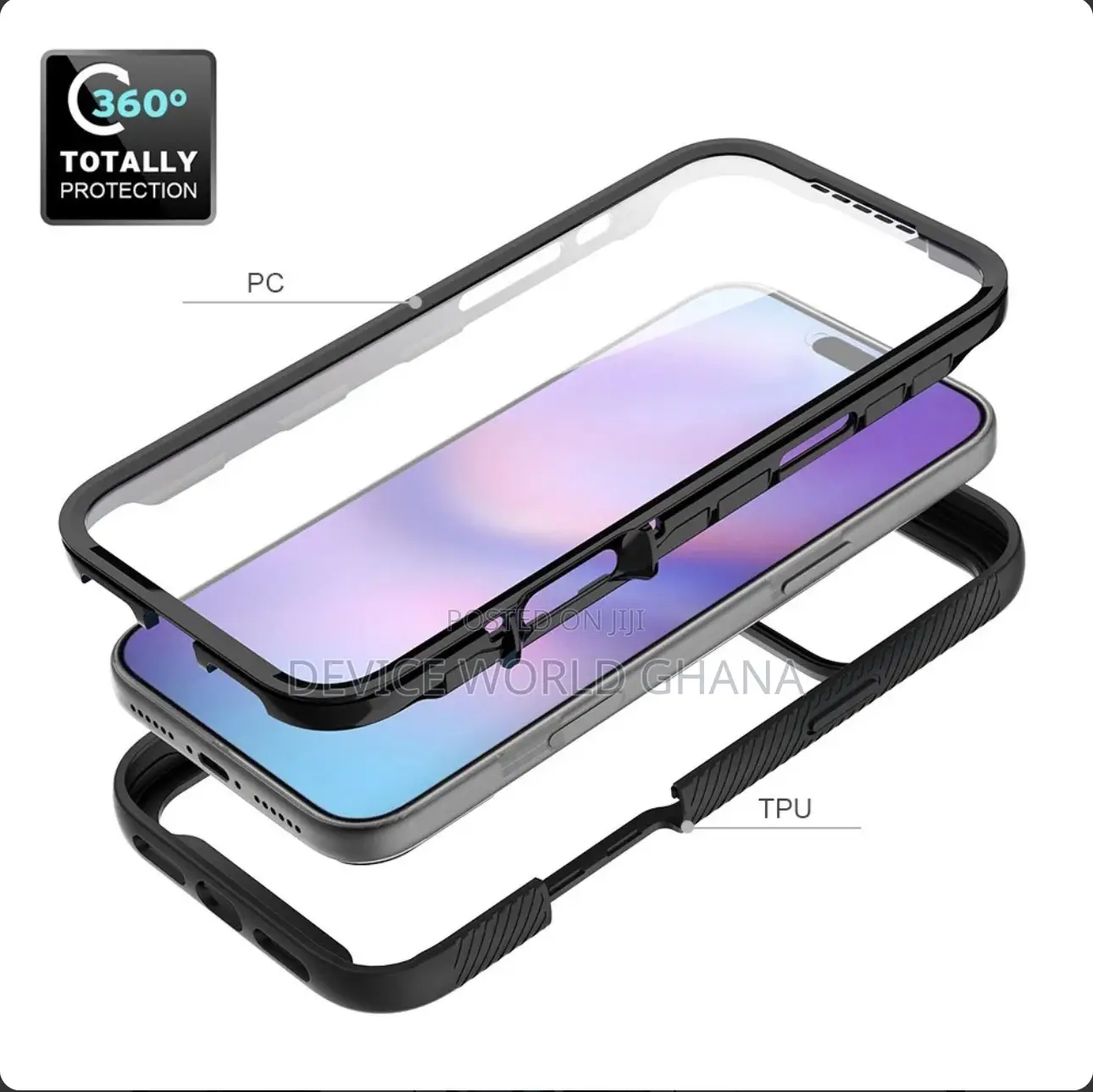 Trans. 360 Case for iPhone 17promax 16pmax 15pmax 14pm 16