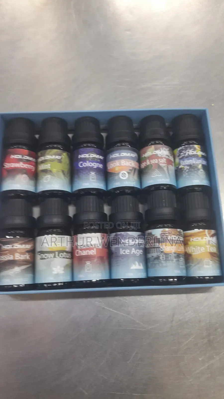 Essential Oil 12 Pieces in a Pack.10mls Each in a Bottle.