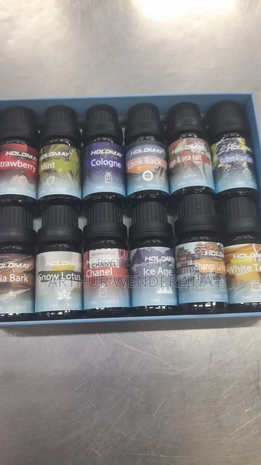 Essential Oil 12 Pieces in a Pack.10mls Each in a Bottle.