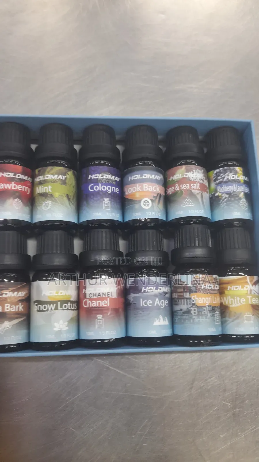 Essential Oil 12 Pieces in a Pack.10mls Each in a Bottle.