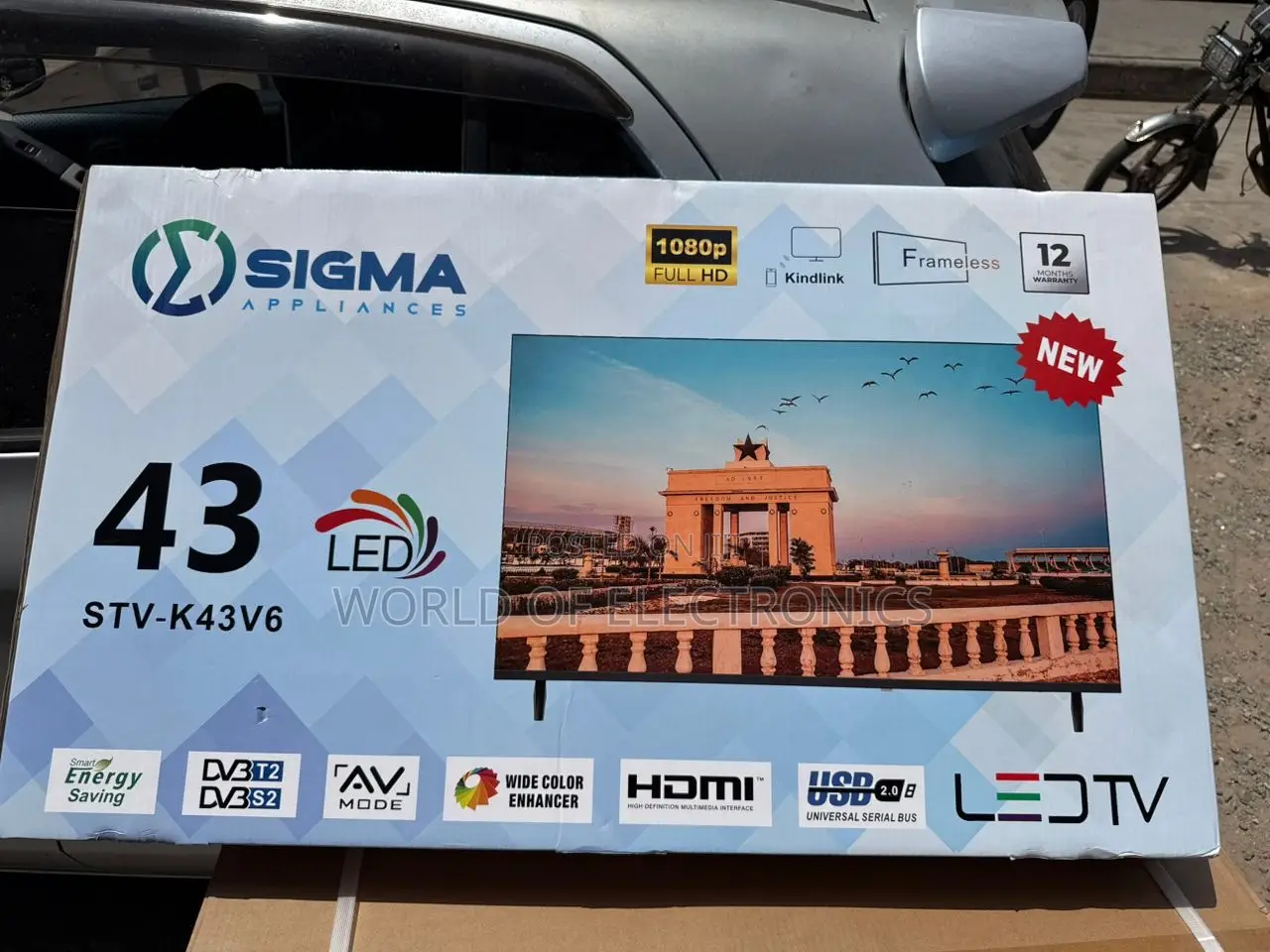 Sigma 43-Inch Full Hd Led Tv Crisp Display, Classic Design