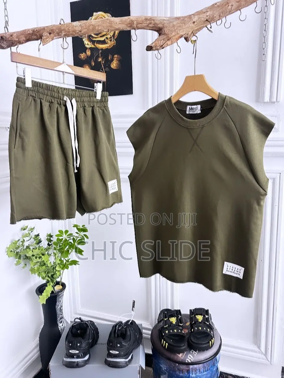 Trendy Men’S Sleeveless Top N Down Shorts