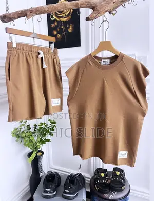 Trendy Men’S Sleeveless Top N Down Shorts