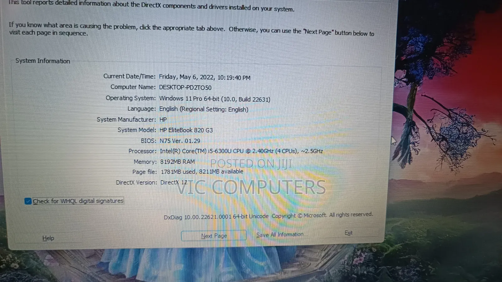 Laptop HP EliteBook 820 G3 8GB Intel Core I5 HDD+SSD 256GB