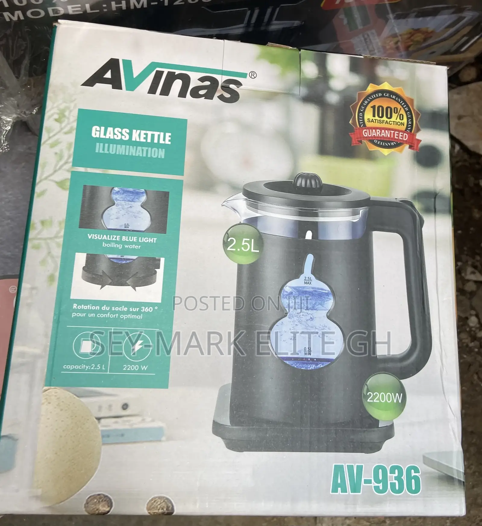 2.5l Avinas Glass Electric Kettle
