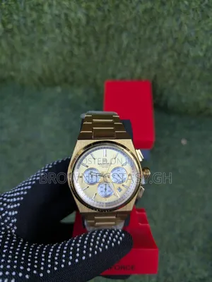 Naviforce Gold Plated Chronographic Watch