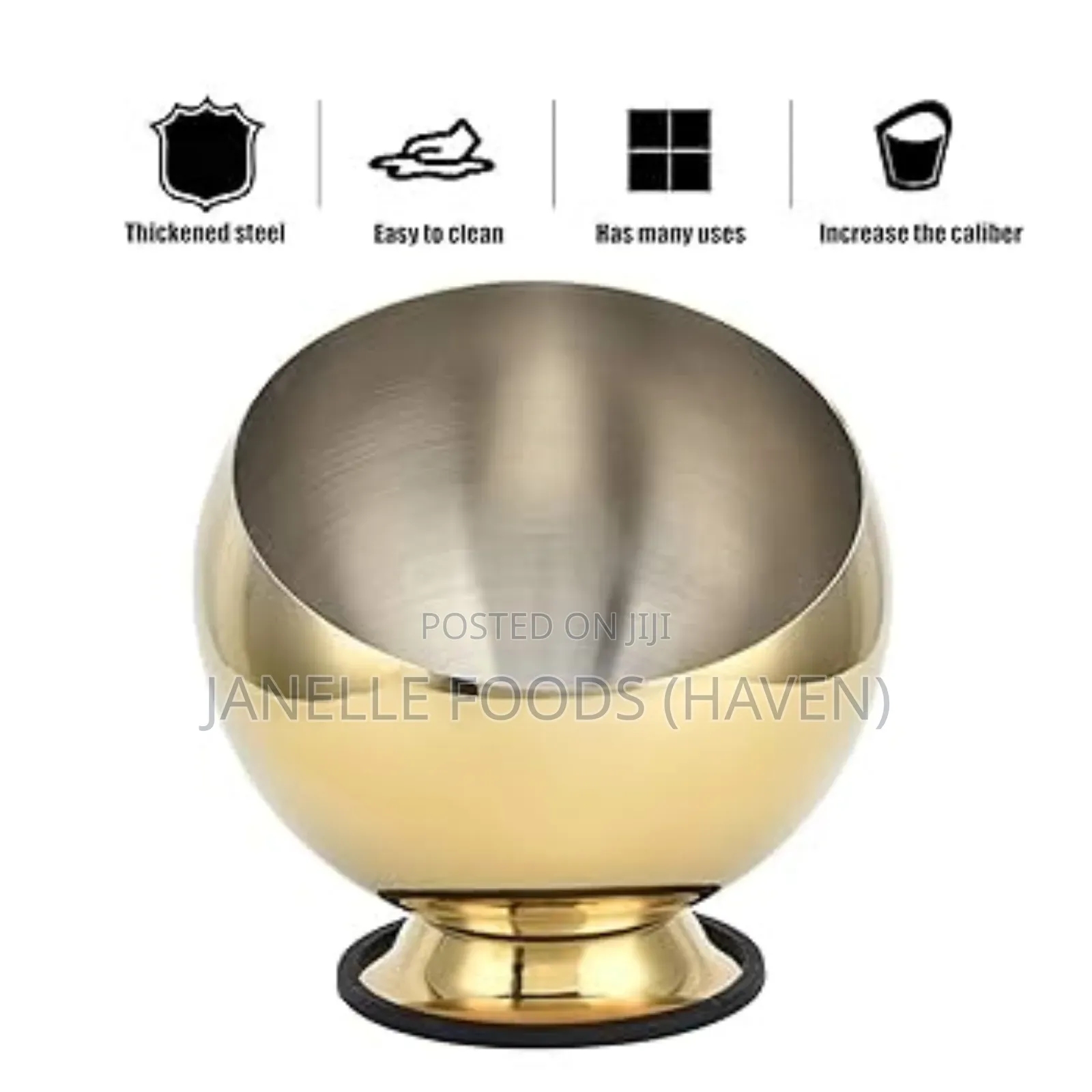 Renting!! Oblique Stainless Steel Serving Bowls (Gold/Silver)